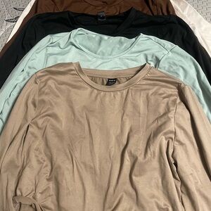 SHEIN Women's Crop Tops - Tan, Mint, Black, Brown